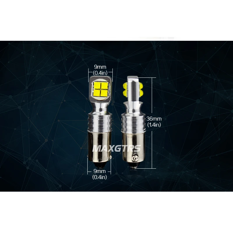 2x BA9S BAX9S BAY9S светодиодный автомобильная лампа авто светодиодный T4W Клин W5W Canbus Cree Чип внутренняя Светодиодная лампа без ошибок парковка DRL красный белый желтый