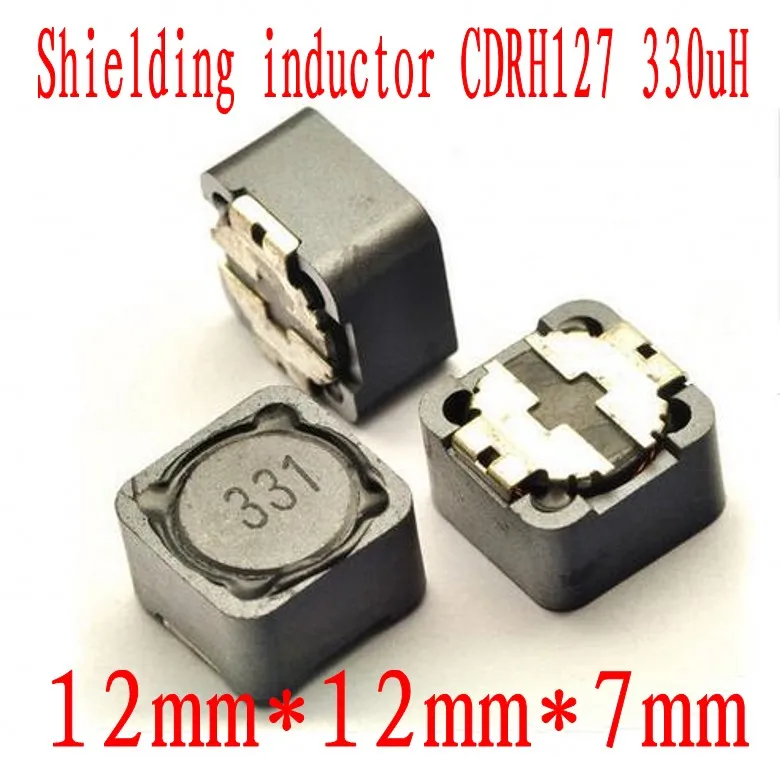 

500pcs Shielded Inductor SMD Power Inductors 12*12*7MM 330uh CDRH127 331 SMD Patch Shielding Power Inductors CDRH127R