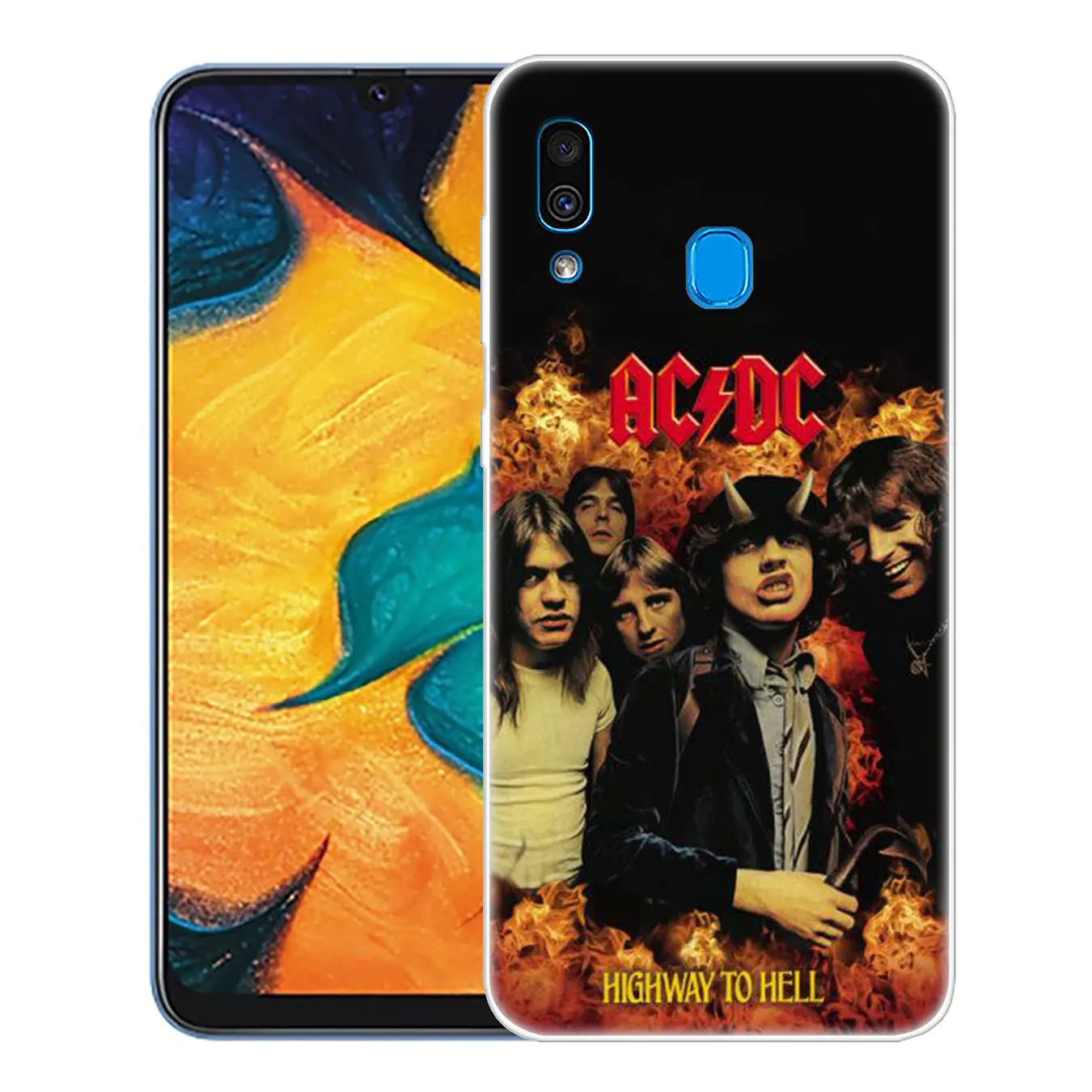 Lavaza ac dc плакат ACDC Малкольм молодой жесткий чехол для телефона для samsung Galaxy A10 A20 A30 A40 A50 A60 A70 M40 M30 M20 M10 A20e крышка - Цвет: 2