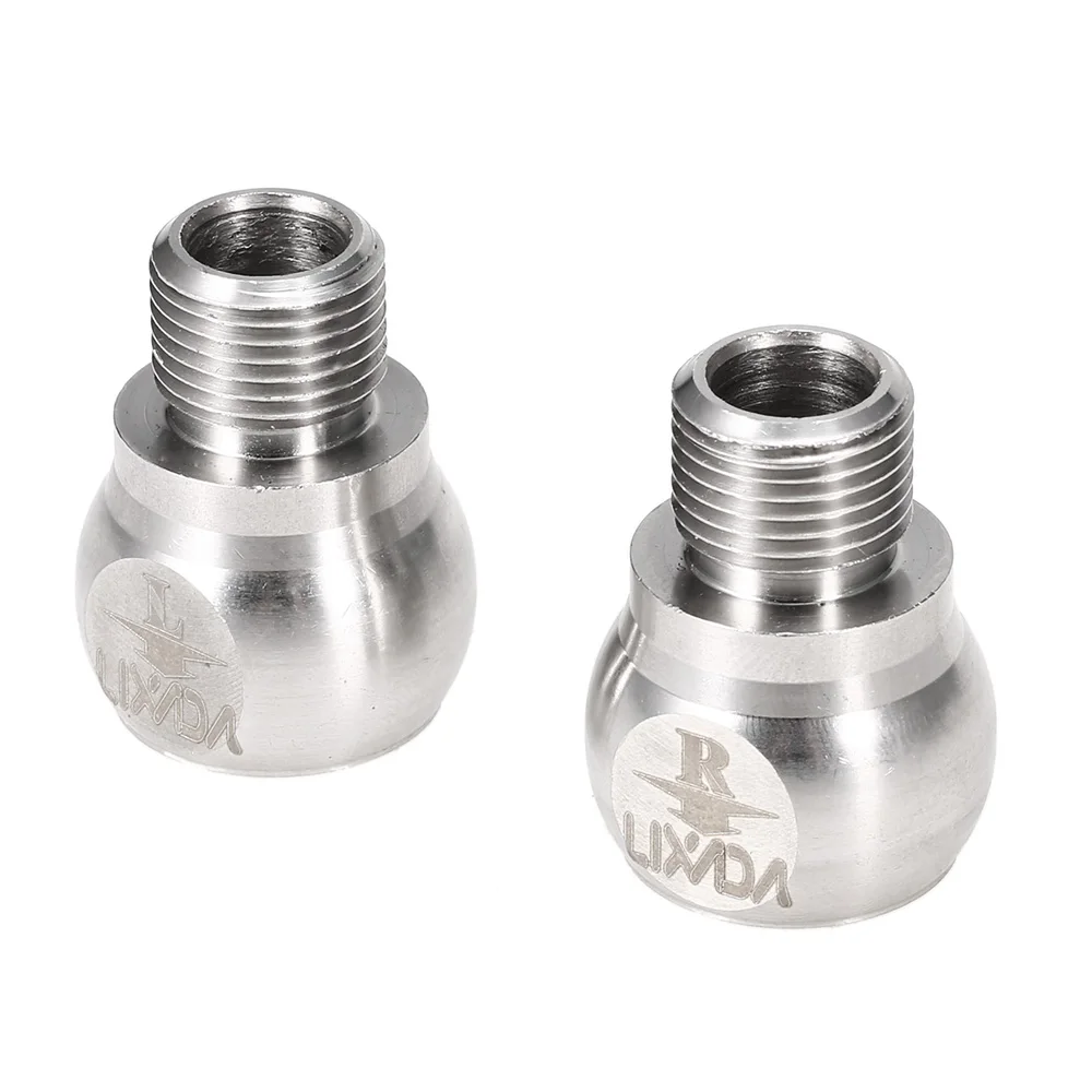 silver Lixada 1 пара 9/16in нержавеющая сталь велосипедные педали расширители велосипедные педали прокладки для MTB шоссейного велосипеда велосипедные педали Аксессуары для велосипеда - Цвет: silver