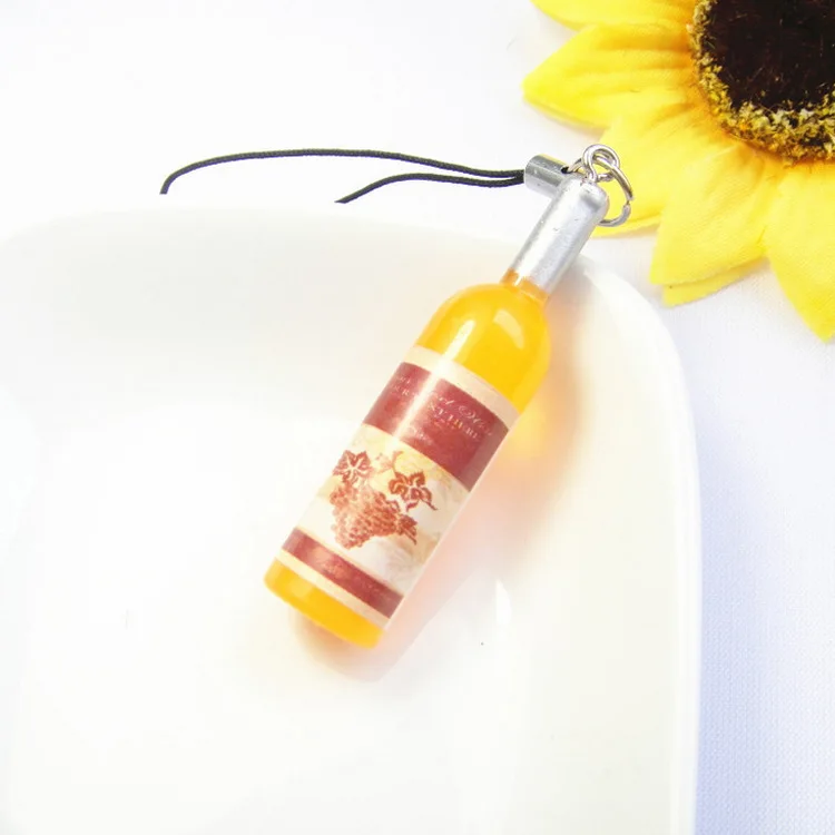 2016 креативная новая мини бутылка красного вина брелок для ключей на мобильный