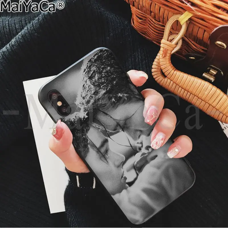 A4 MaiYaCa пленка Титаник мягкий резиновый черный чехол для телефона для Apple iPhone 8 7 6 6S Plus X XS MAX 5 5S SE XR Чехол для мобильного телефона - Цвет: A4