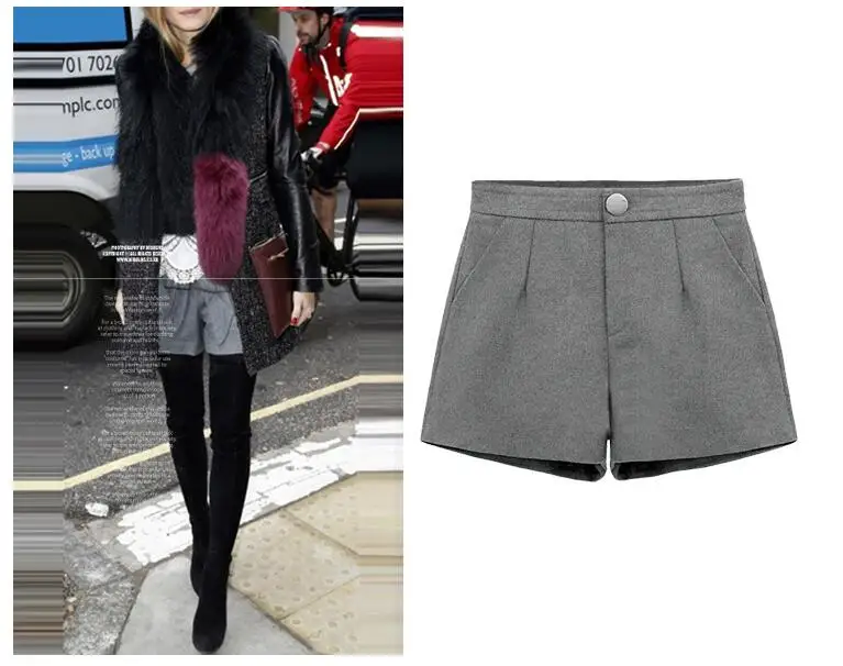 

Plus size L-6XL 2018 Spring new arrival Women Custom Fit Shorts women high quality shorts autumn winter high waist black shorts