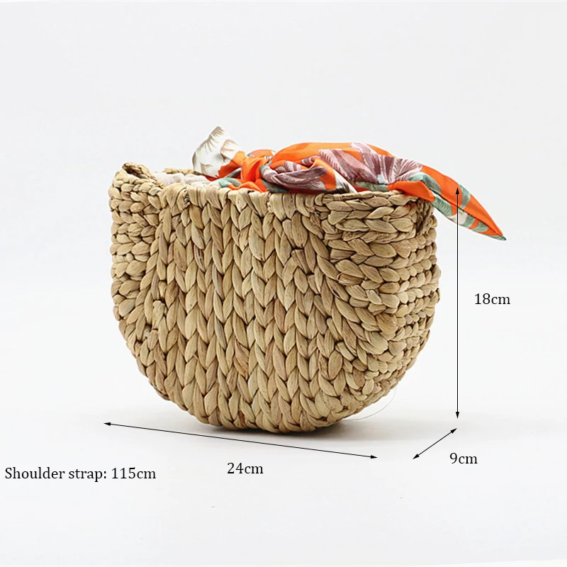 Сумка женская в форме Луны ручной работы плетеная сумочка на плечо из 2019