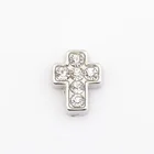 Крест с Стразы, Плавающие Подвески, подходят плавающие амулеты, FC0048