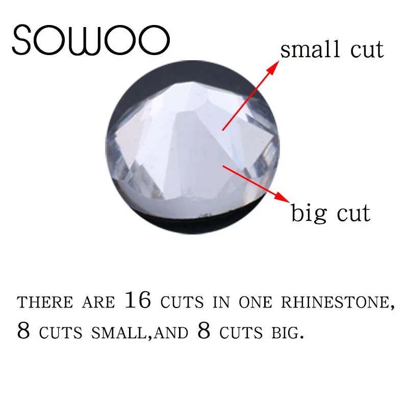 8 small cuts big clear crystal similar SWA 1440pcs/lot High quality Hotfix Rhinestones use for high-end clothing | Дом и сад