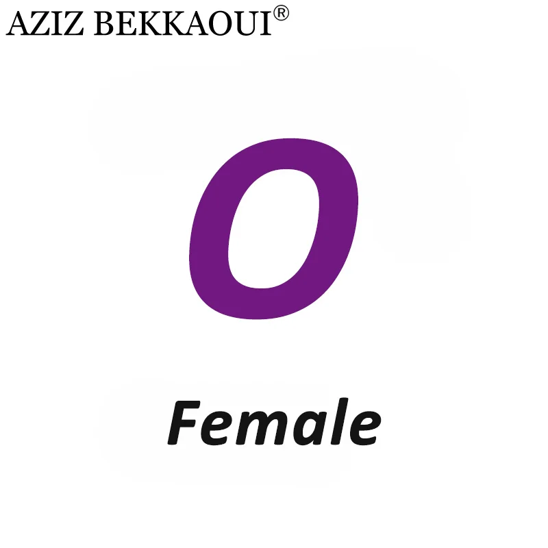 Female O AZIZ BEKKAOUI Лето O-W дропшиппинг любовь подарок пара ювелирных изделий для женщин мужчин Любовь Сердце ювелирные изделия подарок на день Святого Валентина - Окраска металла: Female O