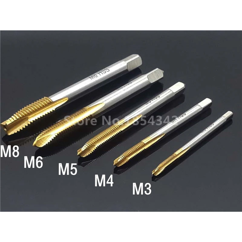 1 шт. титановый станок из быстрорежущей стали 6542 спиральная точка с прямым