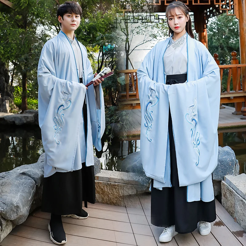 Костюм династии Тан для взрослых Hanfu Женский традиционный стиль мужская народная