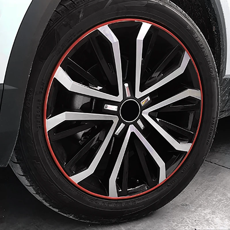 

Universal Car Styling Rubber 8M Car Wheel Hub Tire Stickers Car Decoration Strips Wheel Rim Protector Automobiles Accessories