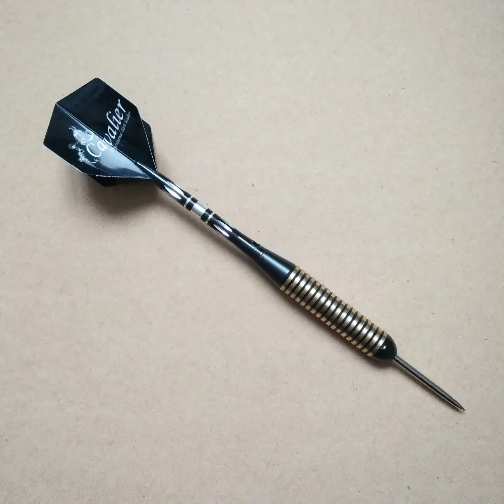 

3 Pcs/lot Silver Stainless Steel Tip Darts 27g Aluminum Shaft Darts Black Leaf for Indoor Outdoor Sport Games
