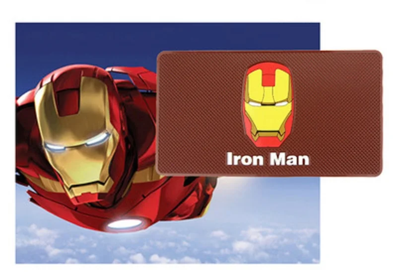 Ironman Автомобильный большой размер нескользящий коврик Марвел Мстители Железный человек Капитан Америка Спайдермен, Супермен, Бэтмен Трансформеры аксессуары - Название цвета: Ironman