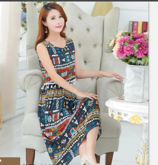 Clobee Pattern Print Nursing Vest Dress Sleeveless Maternity Cloth 2017 Summer Pregnancy Clothing Long Maxi Breastfeeding | Мать и