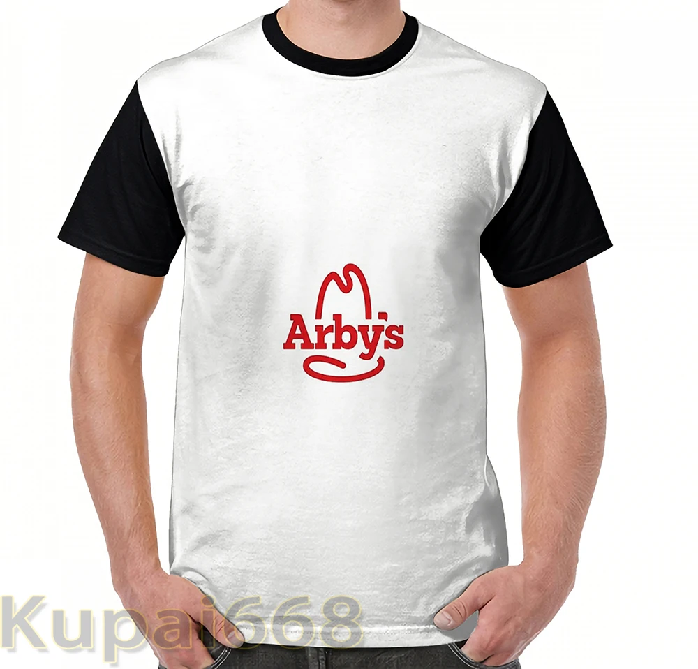 Забавная футболка с графическим принтом мужские топы футболки логотипом arbys we have