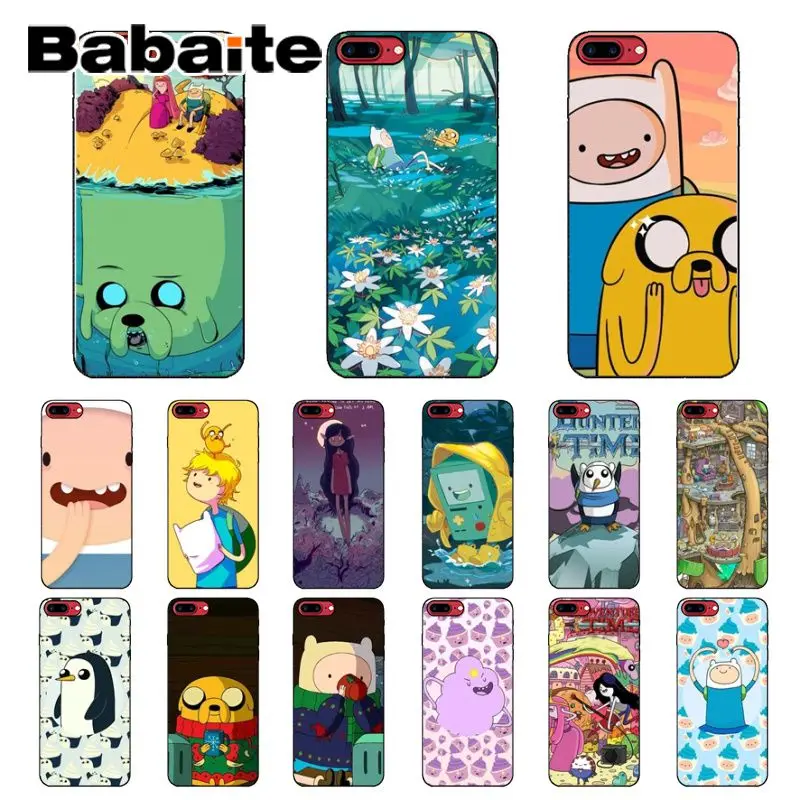 Мягкий чехол для телефона Babaite Adventure Time с изображением Финна и Джейка на заказ iPhone
