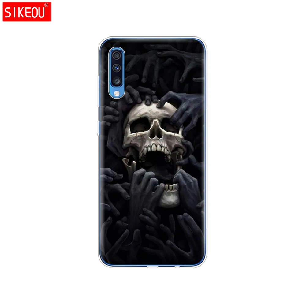 For Samsung A70 Case Soft TPU Phone Back Cover For Samsung Galaxy A70 silicon Cases Coque Capa A 70 A705 A705F bumper Cat - Цвет: 12095