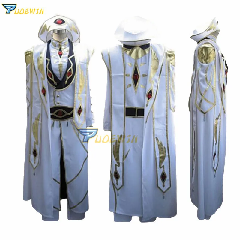 Новый карнавальный костюм Geass Lelouch of the Rebellion 6 шт./партия со шляпой|code geass|lelouch emperor