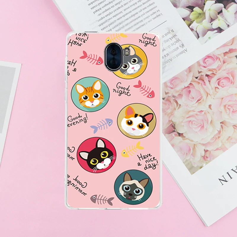 3D милый цветок рыбы Книжный кот для Leagoo Kiicaa Mix/Kiicaa Мощность/S8/S8 Pro мультфильм
