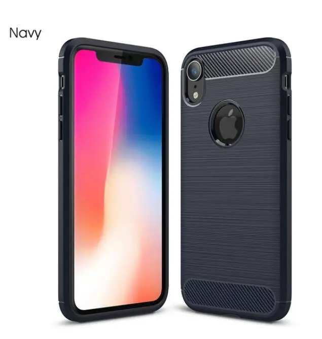 Роскошный чехол из углеродного волокна для iPhone 6 6S 7 8 Plus телефонный X XR XS Max 5 дюймов