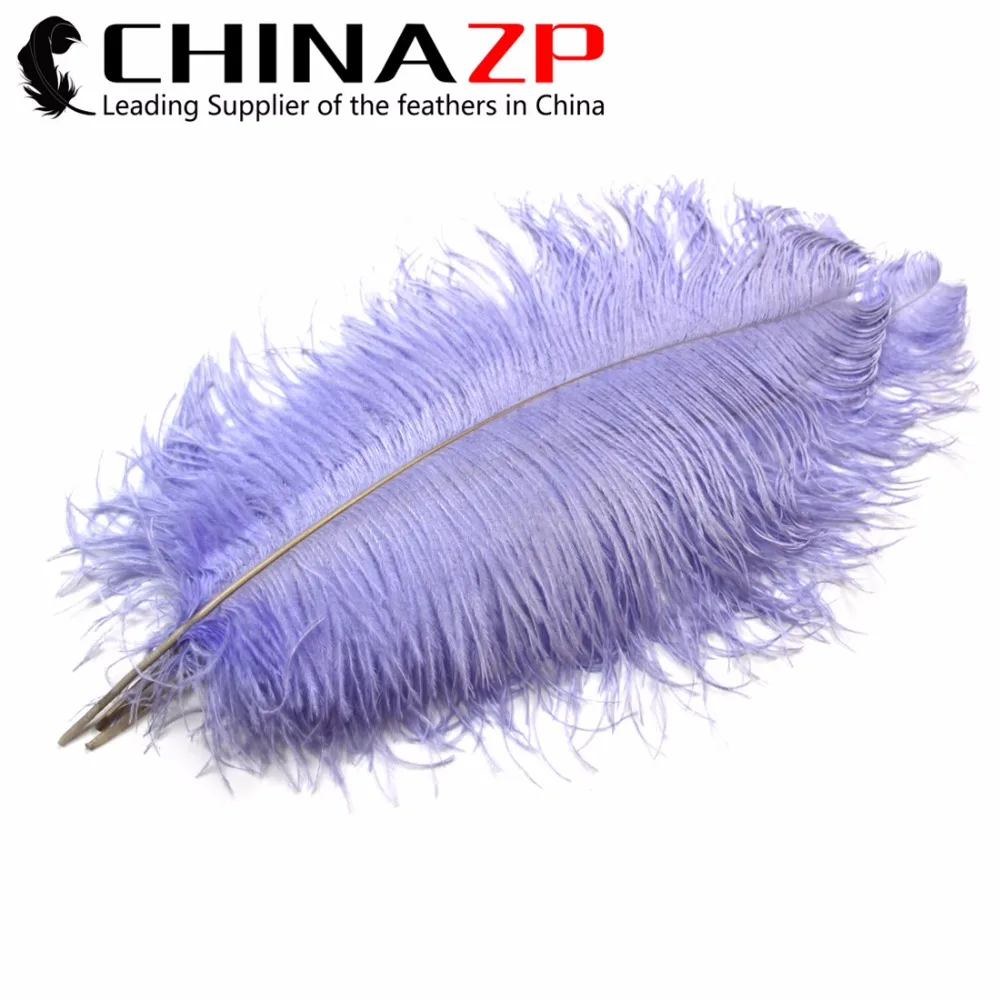 

CHINAZP Factory Size 22-24inch (55-60cm) 50pcs/lot Selected Prime Quality Lavender Colored Ostrich Feathers Bulk