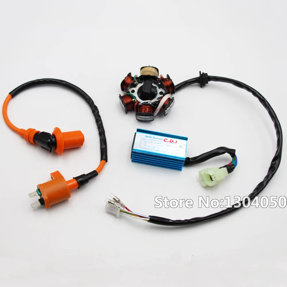 Катушка статора MAGNETO катушка зажигания CDI GY6 125CC 150CC карта багги мотовездехода