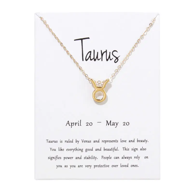 Горячая Распродажа 12 созвездий ожерелье подвеска Близнецы Лев Дева весы