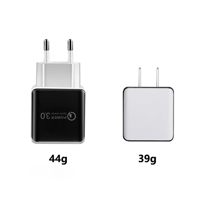 Универсальное зарядное устройство USB QC3.0 штепсельная вилка ЕС 18 Вт быстрая