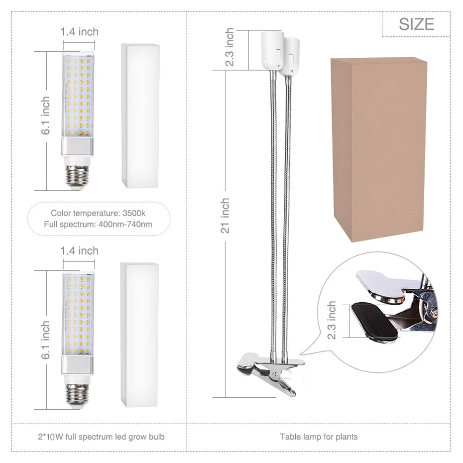 phytolamp 50W Led Grow Light Full Spectrum Lamp For Plant Potted Vegetable Flower 88LEDs Dimmable Plants Lamps