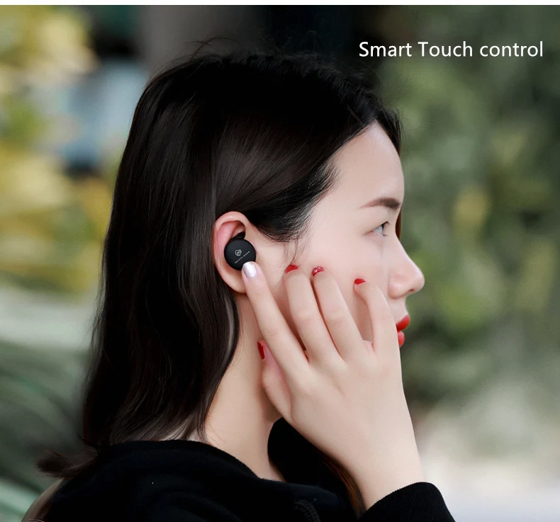Remax недель bluetooth-наушников TWS стерео мини Беспроводной гарнитура Smart Touch Управление с микрофоном, наушники для iPhone Redmi Airdots