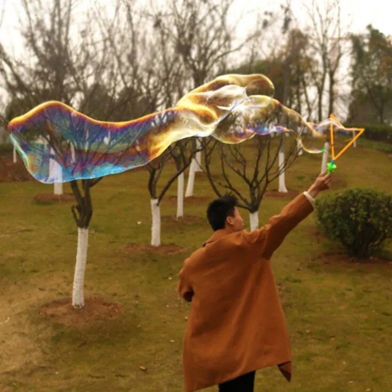 

46cm Outdoor Toys Long Bubble Machine Bar Sticks Without Water Western Sword Shape For Kids Soap Bubble Birthday Party Gift