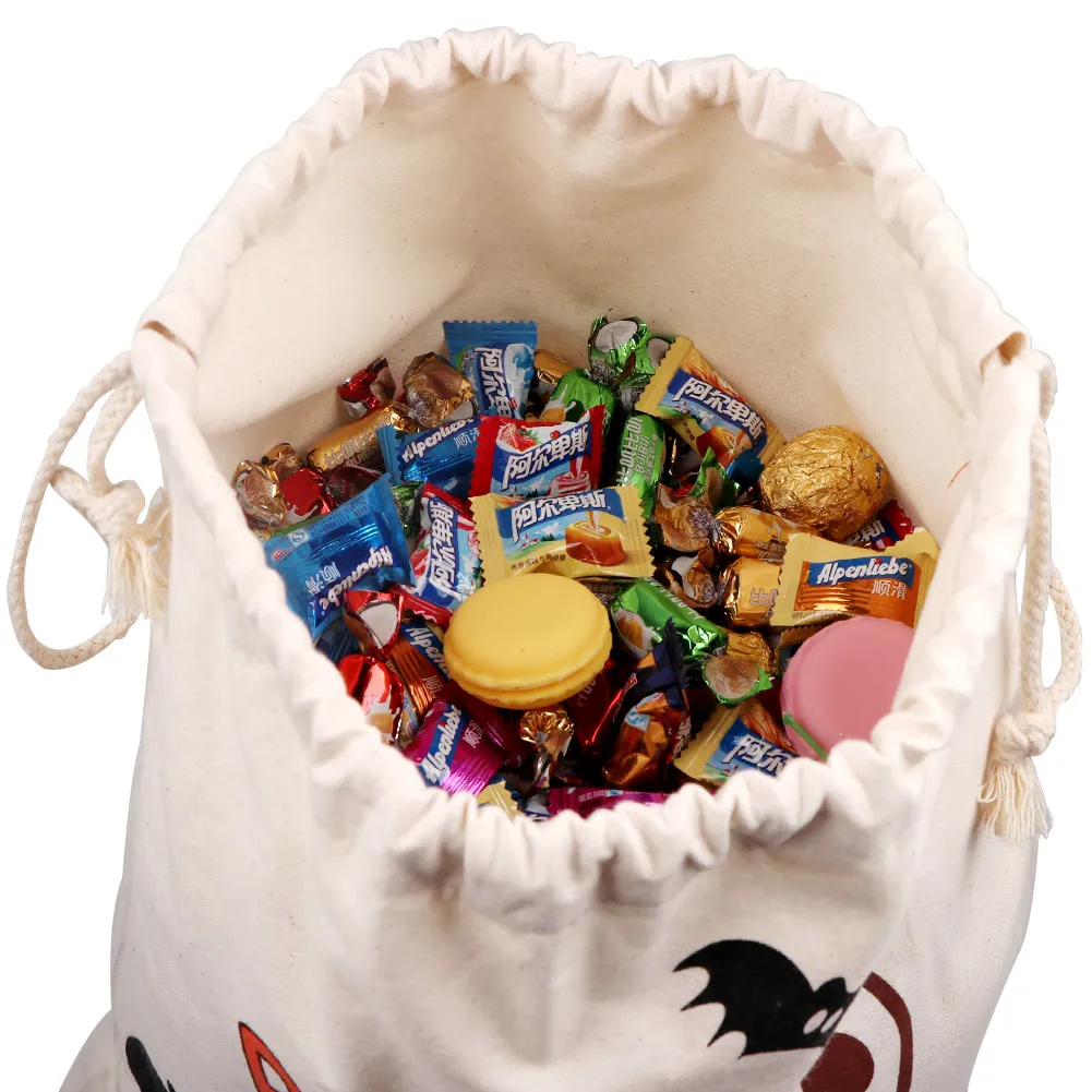 OurWarm 17x14 дюймов на Хэллоуин с надписью Trick or Treat сумки для детей многоразовые