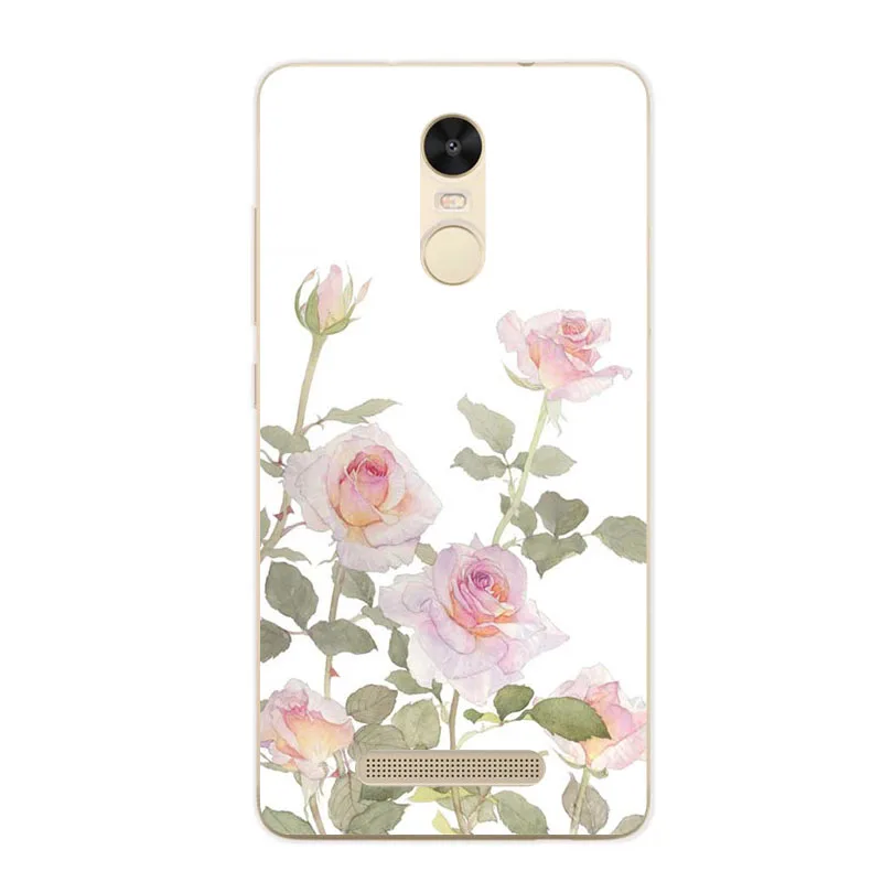 xiaomi redmi note 3 pro Case Silicon beautiful flowers 3D relief Soft TPU Back Cover for Transparent Phone Bags |