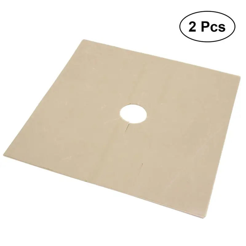 Beige 2pcs 2 шт кухонная газовая плита вкладыши для кухонной газовой плиты верхняя защита горелок чехол для микроволновой печи 27X27 см вкладыши для духовки газовая плита защитные листы - Цвет: Beige 2pcs