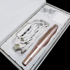 Машинка для перманентного макияжа с 10 картриджами игл, Машинка для микроблейдинга бровей и губ, набор инструментов