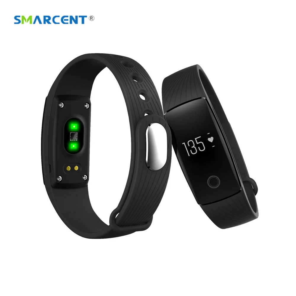 Смарт браслет SMARCENT V07 с пульсометром Bluetooth шагомером фитнес трекером Smartband для IOS
