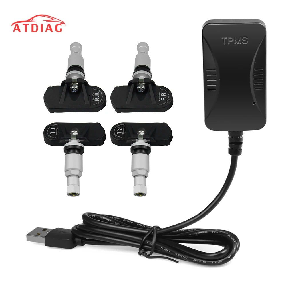 Система контроля давления в шинах TPMS монитор с подключением к USB на Android/система