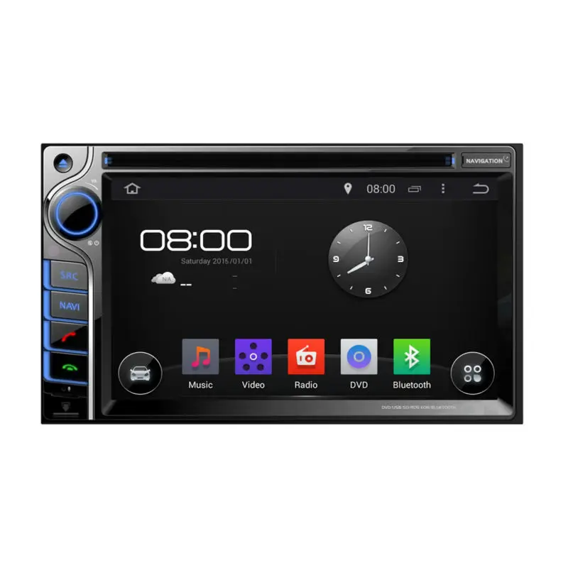 6.2'' 2 Din Android 5.1 DVD GPS Universal Navigation System with HD Capacitive Screen BT Phonebook | Автомобили и
