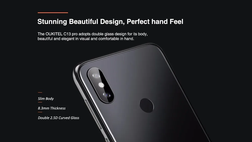 OUKITEL C13 Pro 5G/2,4G wifi 6,1" 19:9 Android 9,0 MT6739 3000mAh 4G LTE 2 Гб ram 16 Гб rom 8 Мп+ 5 Мп отпечаток пальца