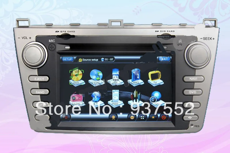 Mazda 6 with CANBUS Car DVD GPS Navigation Bluetooth Radio IPOD Touch Screen Video Audio Player|player radio|mazda alarmplayer network |
