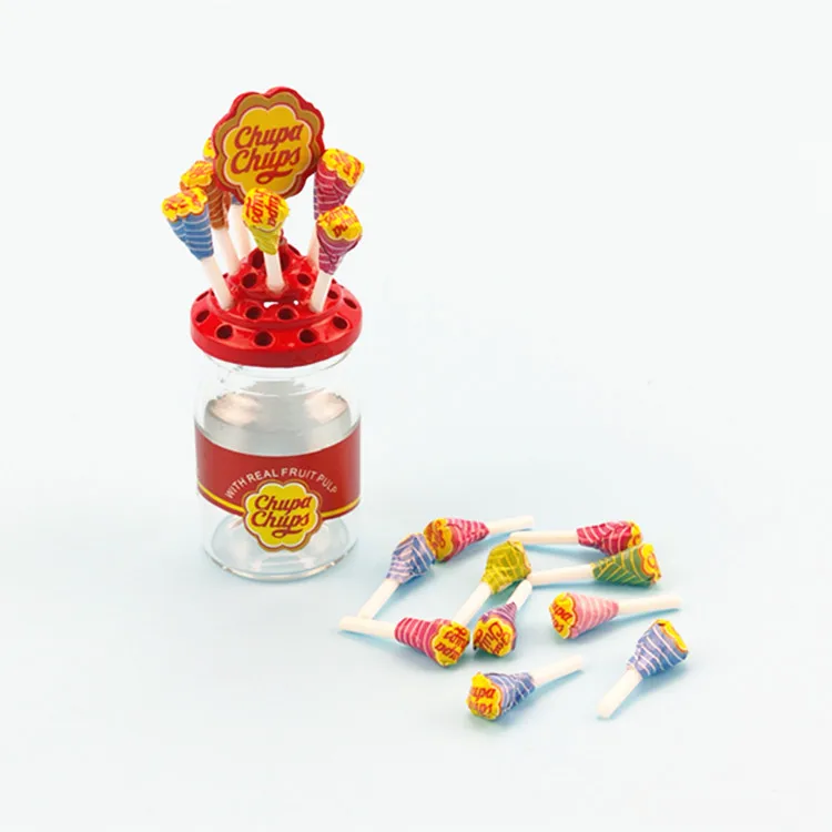 1 Набор 6 5 см мини CHUPA CHUPS леденцы банки для конфет модель куклы с 12 chupa леденцами