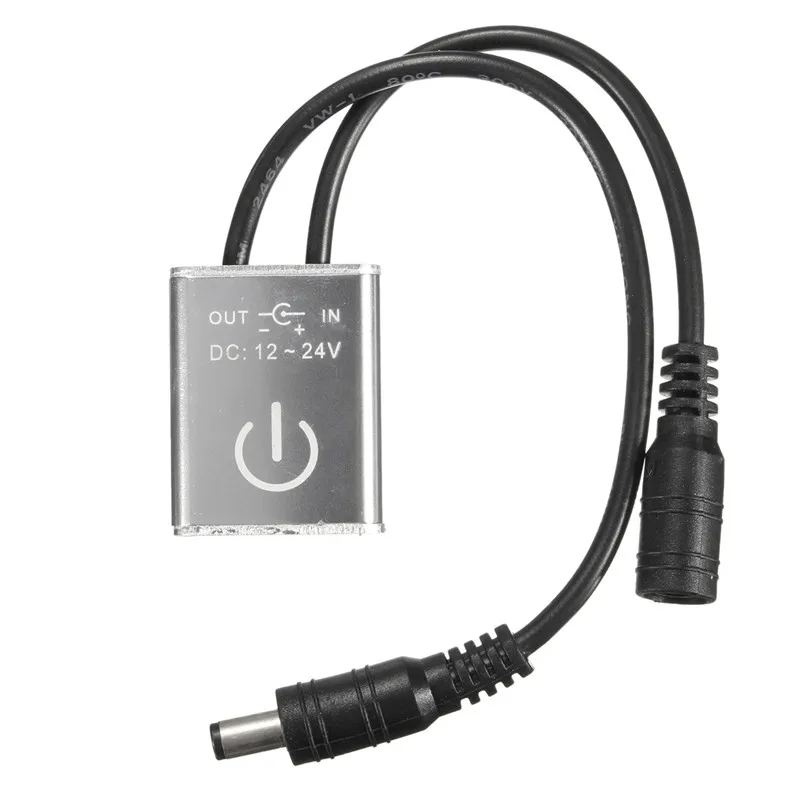 

DC12V/24V Sliver Mini LED Dimmer Touch Switch For Single Color LED Strip Light Lamp 36W/12V, 72W/24V