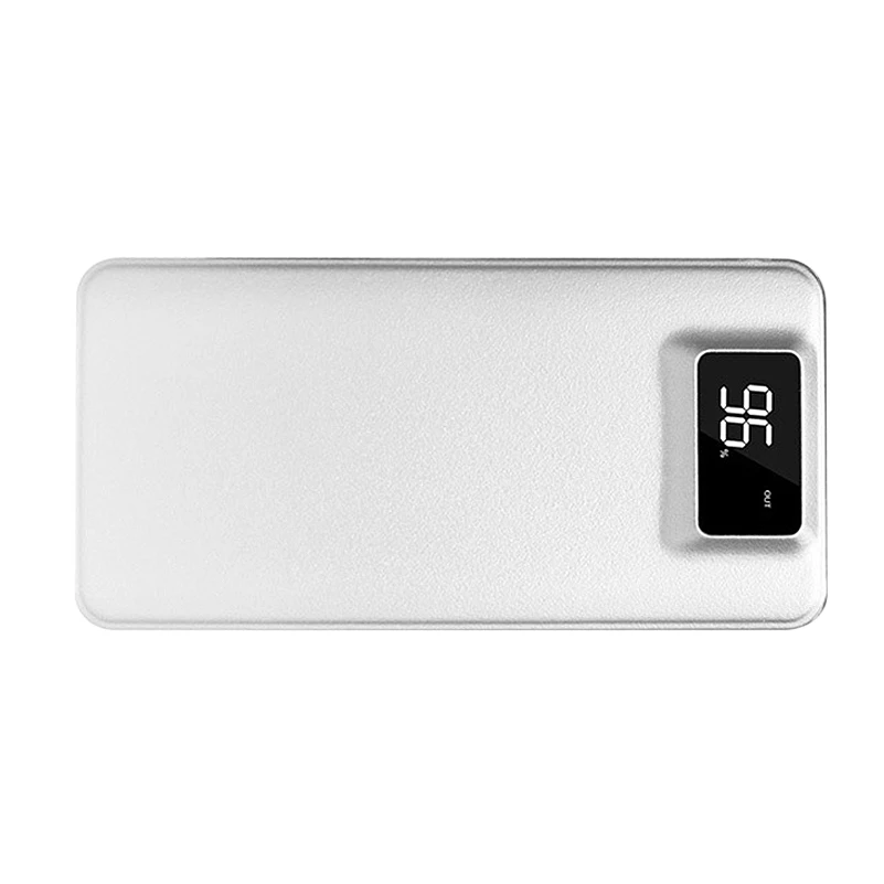 Портативный 20000mAh power Bank Dual USB 2.1A Быстрая зарядка светодиодный портативное зарядное устройство с дисплеем для iPhone samsung Huawei смарт-телефон