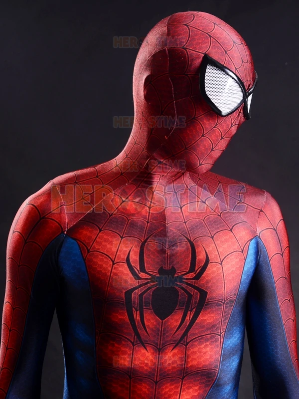 Высококачественный новый классический косплей костюм Человека паука с 3D принтом