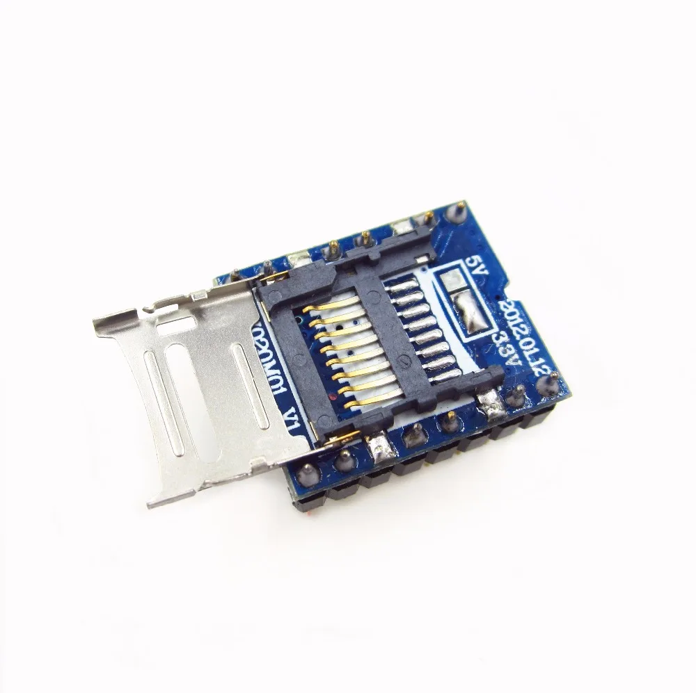 Бесплатная доставка 5 шт./лот WTV020 SD Mini карта MP3 звуковой модуль для PIC 2560 UNO R3 WTV020SD