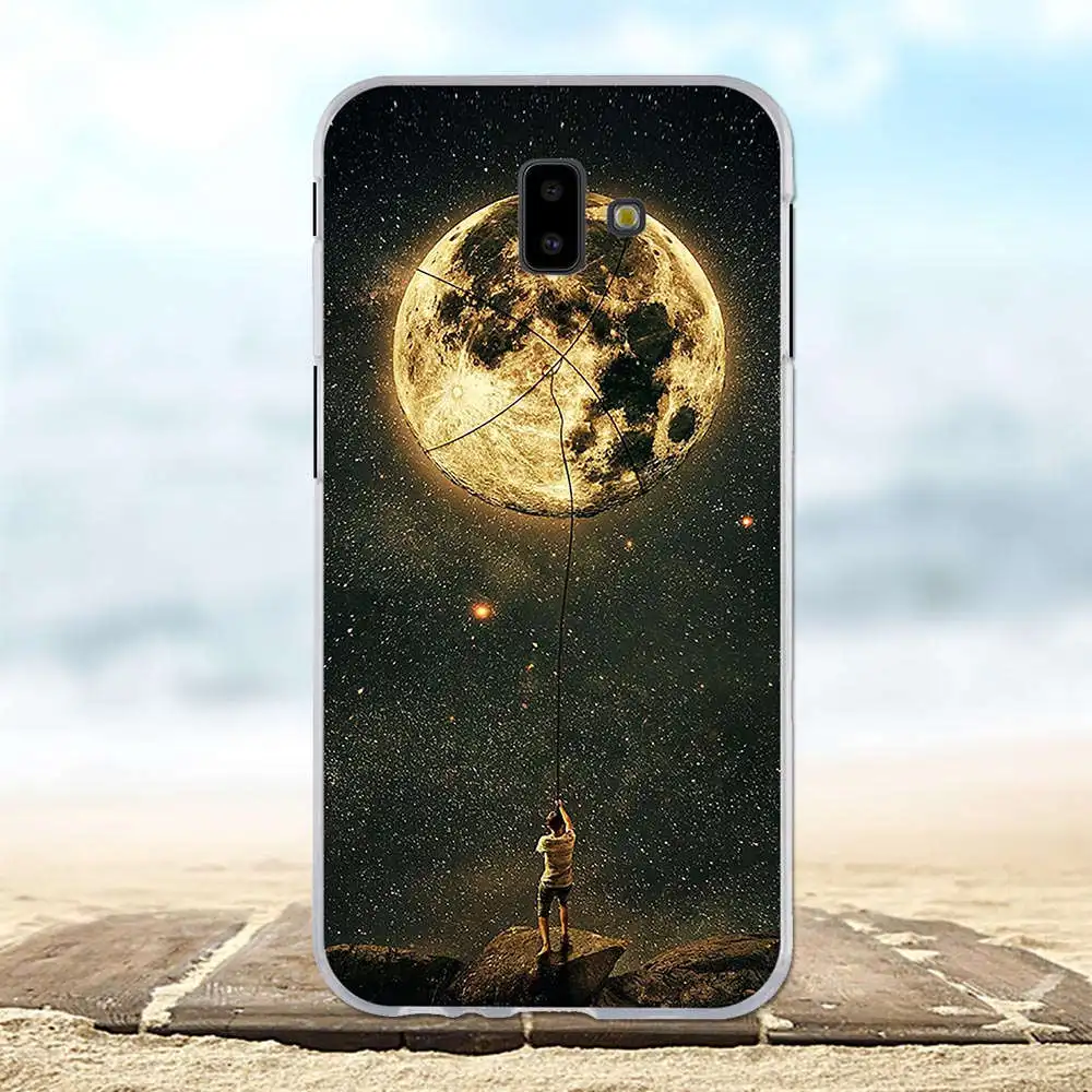 2 Для samsung Galaxy J6 премьер Cover Soft ТПУ для samsung Galaxy J6 плюс J610FN J610G чехол Цветы Узор для samsung J6 плюс сумка - Цвет: 2