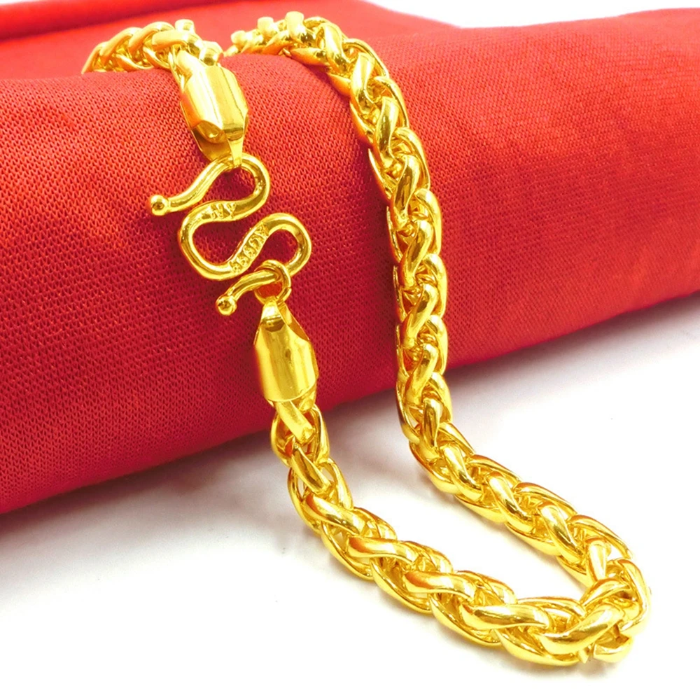 Byzantine Chain  Yellow Gold Filled Mens Necklace Chain 24 inches