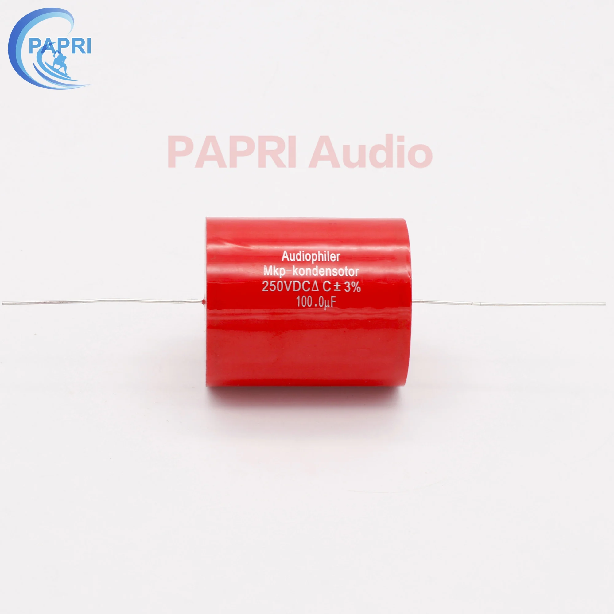 PAPRI 100 мкФ 250VDC Axial MKP DIY Аудио Конденсатор для HiFi трубки гитарного усилителя лот/1
