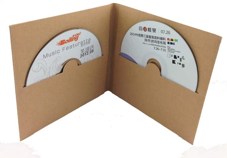 12 8*13 5 см высокое качество диск CD рукав толстый Kraft для праздника DVD бумажный мешок