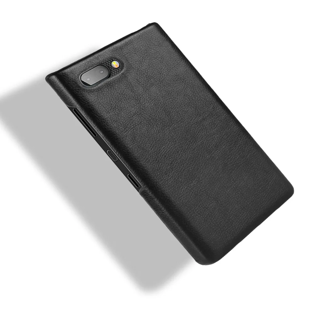 Роскошный деловой кожаный чехол KeyTwo в стиле ретро из кожи личи для BlackBerry Key Two Cover 2
