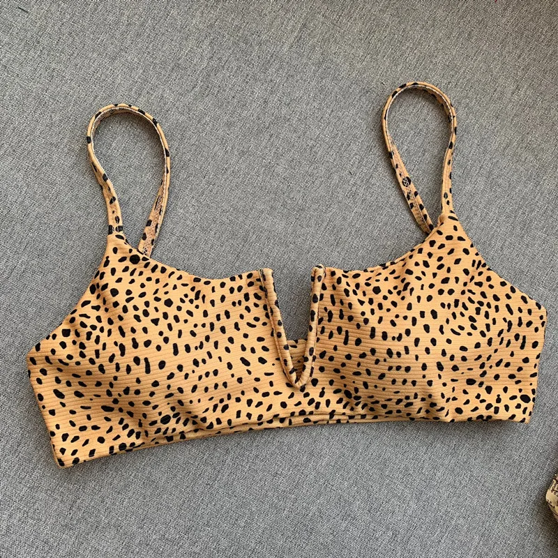 

Swimwear Women Bathing Suit Women Swimsuit Push Up Leopard Two Piece Suits Bandage Swimsuit